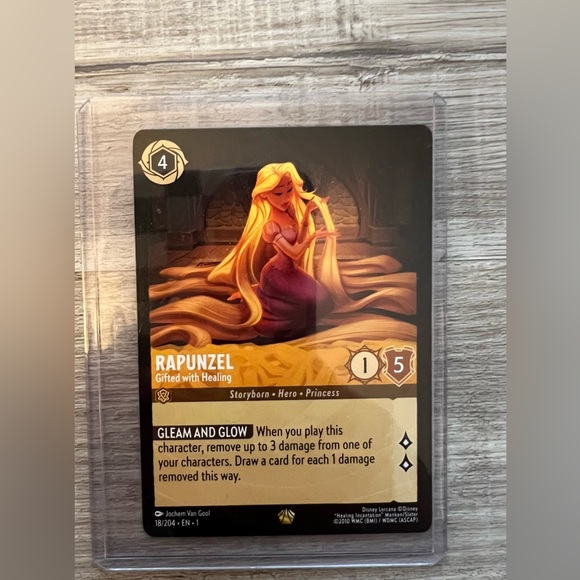 Disney Lorcana Legendary Healing Rapunzel. Non foil. - www.ice4pros.com.br